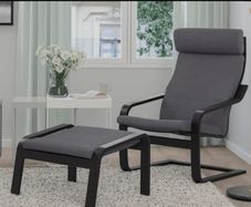 Ikea Piang Chair And Footstool