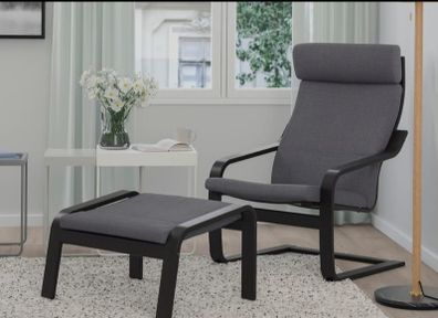 Ikea Piang Chair And Footstool