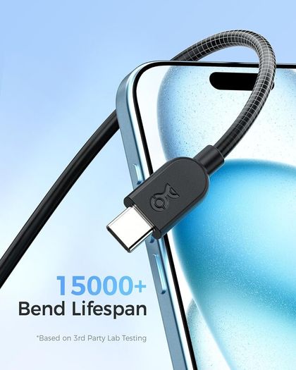 Cable Matters 2-Pack Extreme Flexible 240W USB C Charging Cable 0.9m, Black, for MacBook Pro, iPad Pro, iPhone 15 Pro, Apple Vision Pro (140W USB C Charger Cable, USB C Cable)
