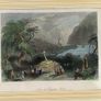 Vintage lithograph Scene at Gougane Barra, Cork Image 3
