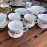 Vintage Regal Heritage Bone China Tea Set Pink Floral and Gold Rim Image 3