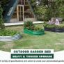 Galvanized Raised Garden Bed Kit, Galvanized Planter Raised Garden Boxes Outdoor, Oval Large Metal Raised Garden Beds for Vegetables (FREE POSTAGE) Image 2