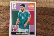 Panini Extra Sticker featuring Raul Jimenez - Mexico Number 9