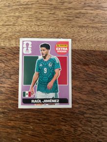 Panini Extra Sticker featuring Raul Jimenez - Mexico Number 9