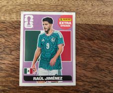 Panini Extra Sticker featuring Raul Jimenez - Mexico Number 9