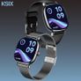 4k Elegant Smartwatch 4-Day Battery life Metal & Silicone Straps, Fitness & Health Modes, Calls Image 7