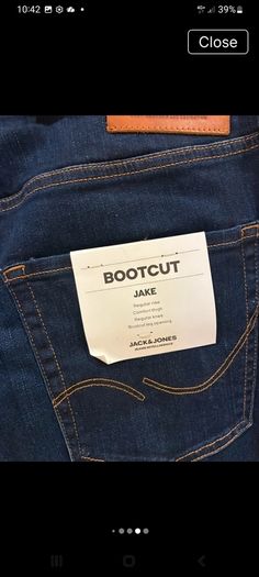 Jack& jones bootcut jeans. New never worn 34w /32l . Can post 6e