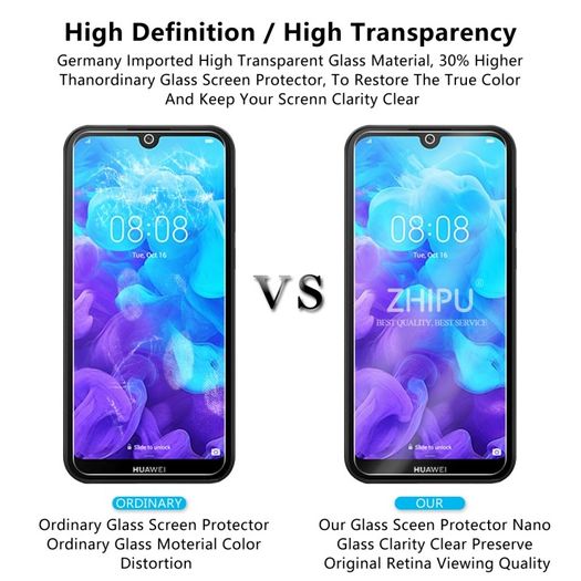 Tempered Glass For Huawei Y5 2019 Glass Screen Protector 2.5D 9H Tempered Glass For Huawei Y5 2019 Protective Film