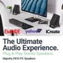 10W Clear Active Stereo Sound Computer Speakers | USB Plug and Play Desktop Speakers Compact | One Touch Control, Headphone Jack | Monitors, Laptops, Desktops and Mac's (FREE POSTAGE) Image 6