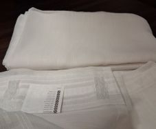IKEA white sheer curtains