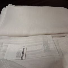 IKEA white sheer curtains