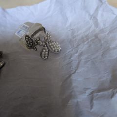 Selection of Costume  Jewellery Rings x 4 .Size - Medium.