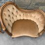 Victorian walnut Childs Conversation Sofa. Image 6