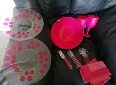 Beautiful pink picnic set