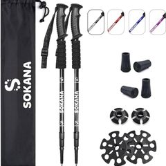 NEW SALE | Walking Poles 2 Pack Folding Walking Sticks for Men and Women | Lightweight Trekking Poles with Quick Lock System for Hiking Climbing Camping