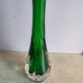 Murano Swing vase beaked vase of green colored glass Image 2