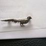 1940 sterling pheasant brooch Image 2