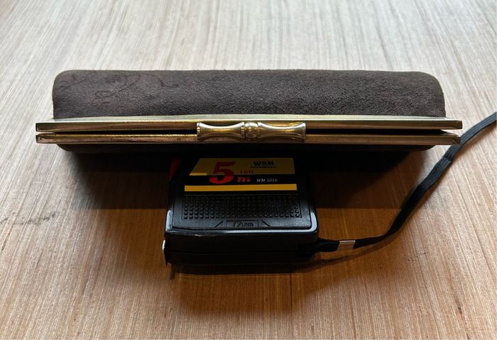 Vintage Suede Leather Clutch Bag
