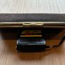 Vintage Suede Leather Clutch Bag Image 8