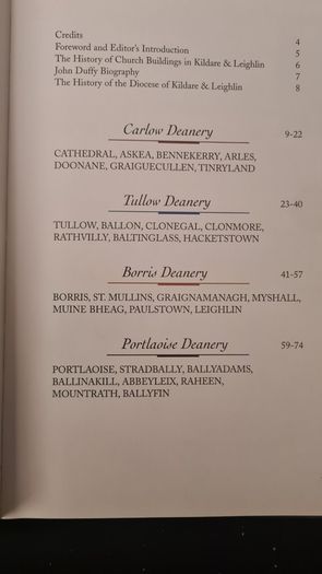 The Churches Of Kildare And Leighin 2000 A. D. Drawing's And Research By John Duffy. Edited By John Mcevoy. Large Volume Book In Very Good Condition.