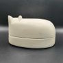 PRICE DROP  ..  Hand Carved Soap Stone Hippo Box / Trinket Dish / Figurine Image 2