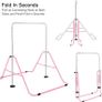 Gymnastics Bars, Horizontal Bar Expandable Gymnastics Kids Bar Folding Bar Junior Training Bar Multifunction Gym Training Equipment Home Training Adjustable Height Kip Bar Image 4