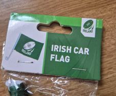 Irish car flags