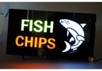 Led Fish Chips Sign
