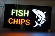 Led Fish Chips Sign