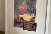 Antique French advertising print from 1930's