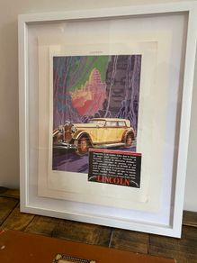 Antique French advertising print from 1930's