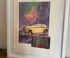Antique French advertising print from 1930's