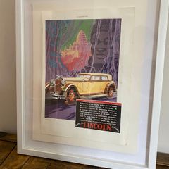 Antique French advertising print from 1930's