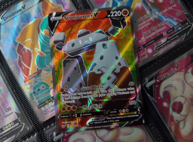 Stonjourner V ! Ultra Rare ! from Sword & Shield Era ! 2020 ! Pokemon Card !