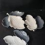 Vintage Rare CARLTON WARE Leaf Dishes x 3 Image 2