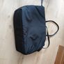 black tote bag M&S soft fabric with internal and one exterior compartment Image 4