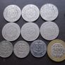 Central African States & West African States & Gabon & Cameroon. A Lot of 17 coins (1975-2020) Image 2