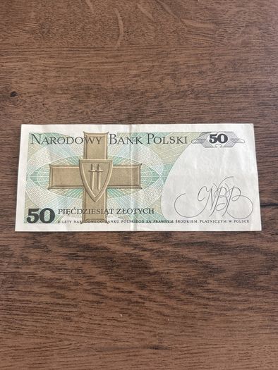 Poland 50 Zlotych Banknote  1988 Issue  Karol Swierczewski  Polish Peoples Republic