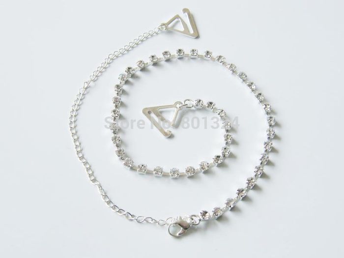 Crystal bra straps