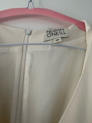 Niamh O'Neill designer dress size 10 gold and cream / ivory