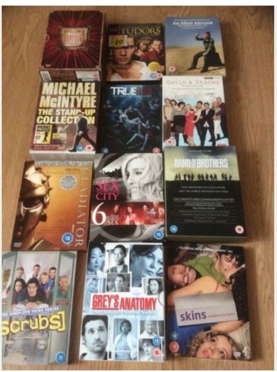 Job Lot DVDs & Box Sets  90 DVDs / 12 Box sets