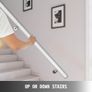 Stair Handrail 6ft Length Stair Rail Aluminum Handrails for Stairs 200lbs Load Capacity Stairway Railing Long Steel Pipes Hand Rails for Indoor Stairs Wall Mount Staircase (FREE SHIPPING) Image 6