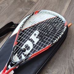 Dunlop Aerogel 4D Evolution Squash Racquet with Case & Balls