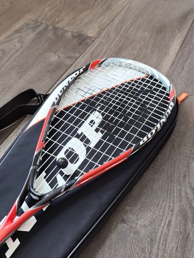 Dunlop Aerogel 4D Evolution Squash Racquet with Case & Balls