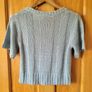 Dunnes Store Light Blue Short Sleeve Knitted Jumper / Top Image 3