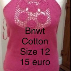 Bnwt cami halter neck size 12 100% cotton