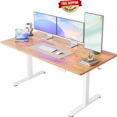 Standing Desk with USB Charging Port, 160 x 80 cm, 4