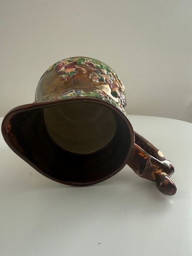Antique Victorian Staffordshire Copper Lustreware Collection. 5 Pieces