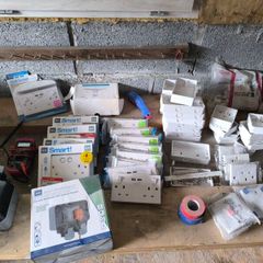 Box of electrical supplies