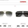 Carrera Unisex Sunglasses Victory C Polarised Crystal/Grey Gold Mirror Image 5